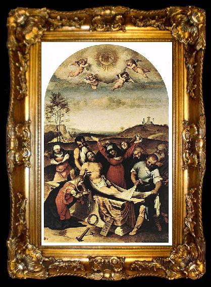 framed  Lorenzo Lotto The Deposition, ta009-2